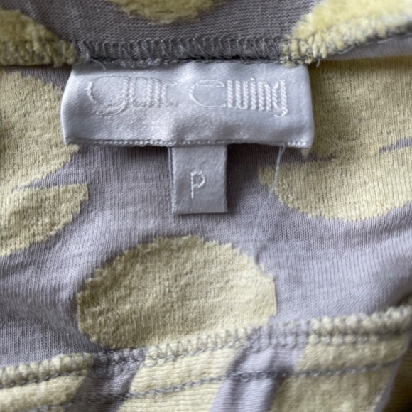 Vintage BIS Gene Ewing  (Gray and Yellow) Top & Skirt set Petite - Picture 5 of 7